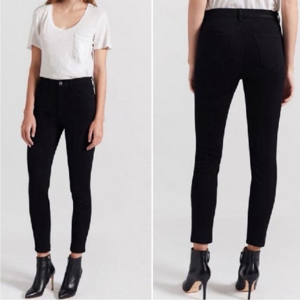 Current / Elliott The High Waist Stiletto in jet black